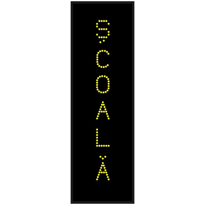 Panou tip VMS cu afisaj LED - Texte - Verticale